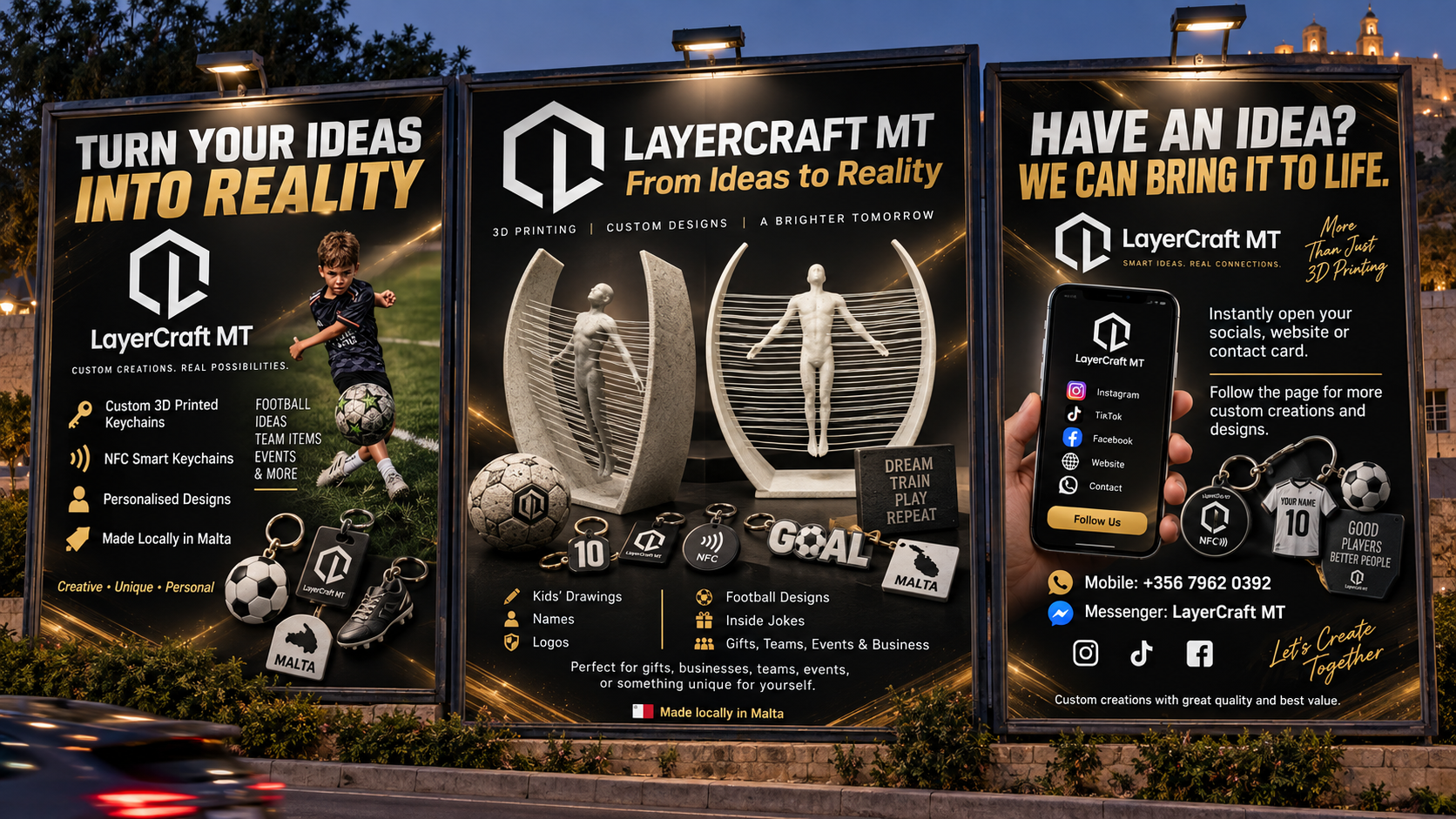LayerCraft MT main sponsor billboard for Crossbar Challenge 2026