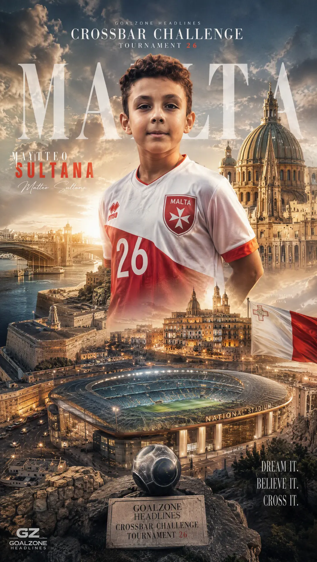 Matteo Sultana Malta Crossbar Challenge poster